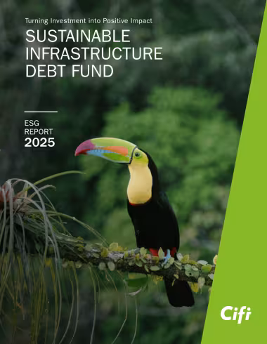Sustainable Infrastructure Debt Fund ESG Report 2025 Cover